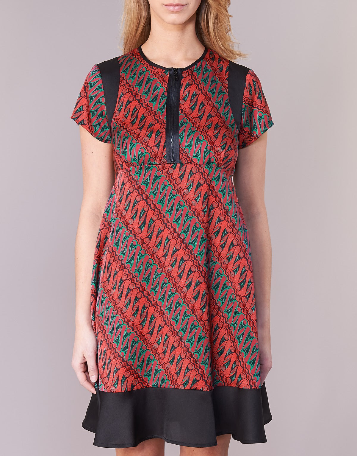 Abito corto Donna Sisley ZEBRIOLO Rosso