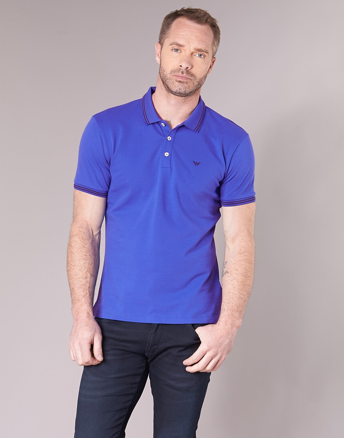 Polo Uomo Emporio Armani TAMWU Blu