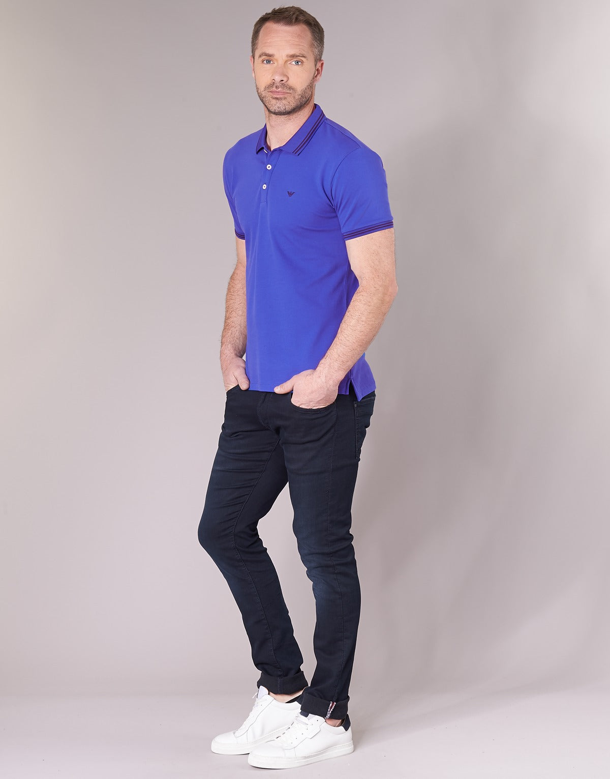 Polo Uomo Emporio Armani TAMWU Blu