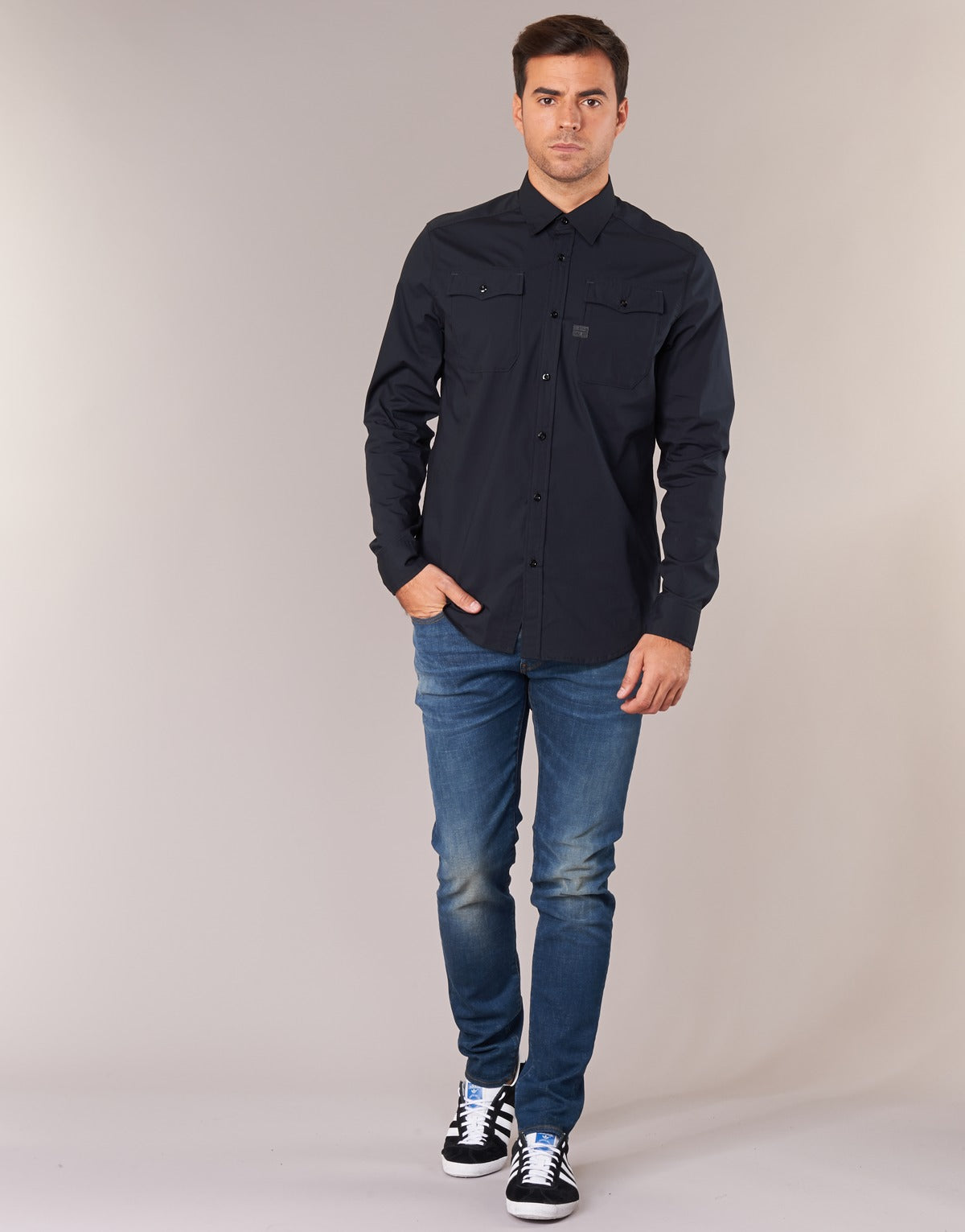 Jeans Slim Uomo G-Star Raw 3301 SLIM Blu
