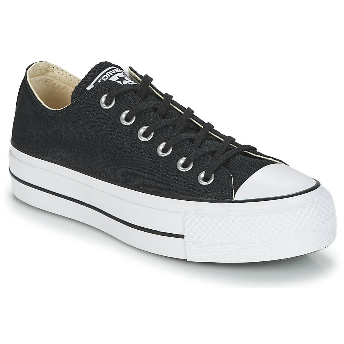 Sneakers basse Donna Converse Chuck Taylor All Star Lift Clean Ox Core Canvas Nero