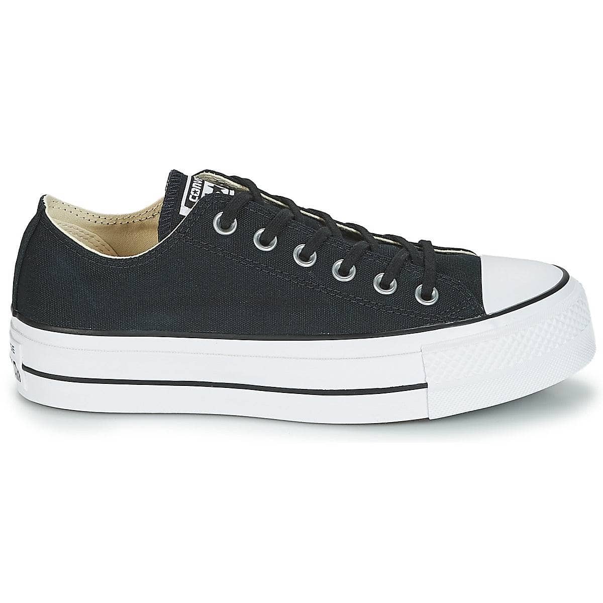 Sneakers basse Donna Converse Chuck Taylor All Star Lift Clean Ox Core Canvas Nero