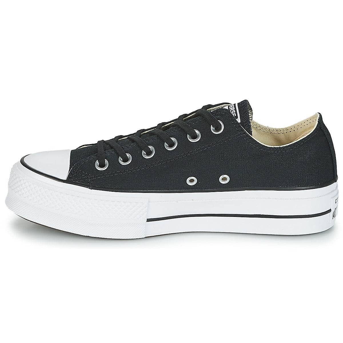 Sneakers basse Donna Converse Chuck Taylor All Star Lift Clean Ox Core Canvas Nero