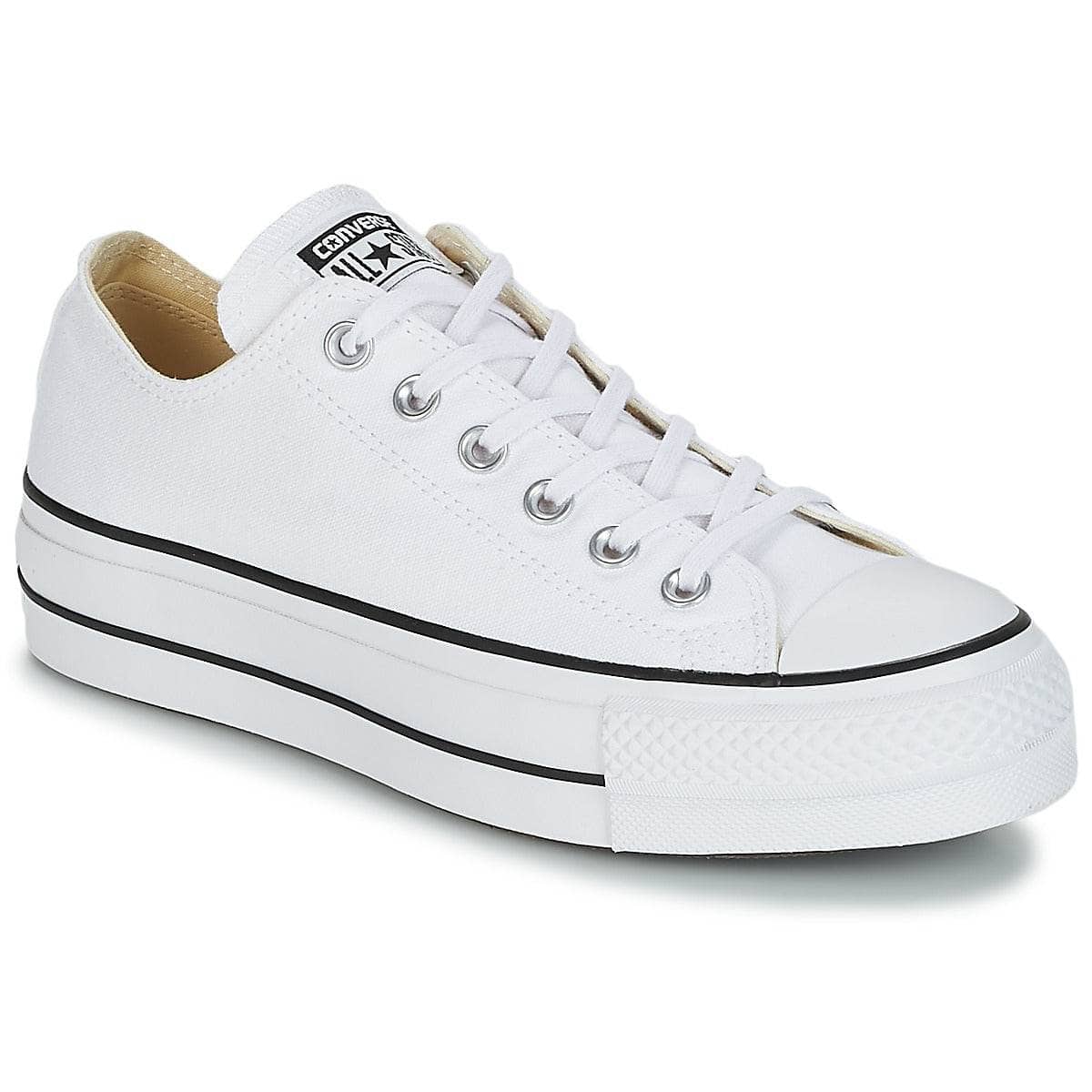 Sneakers basse Donna Converse Chuck Taylor All Star Lift Clean Ox Core Canvas Bianco
