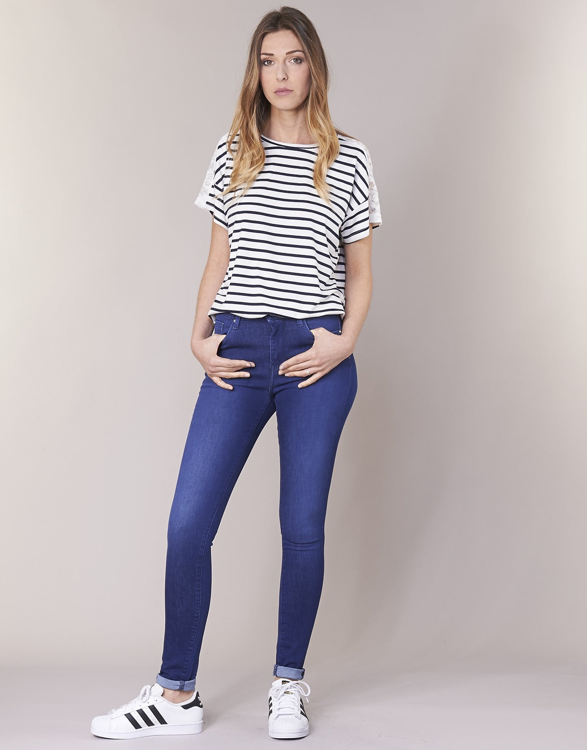Jeans skynny Donna Pepe jeans REGENT Blu
