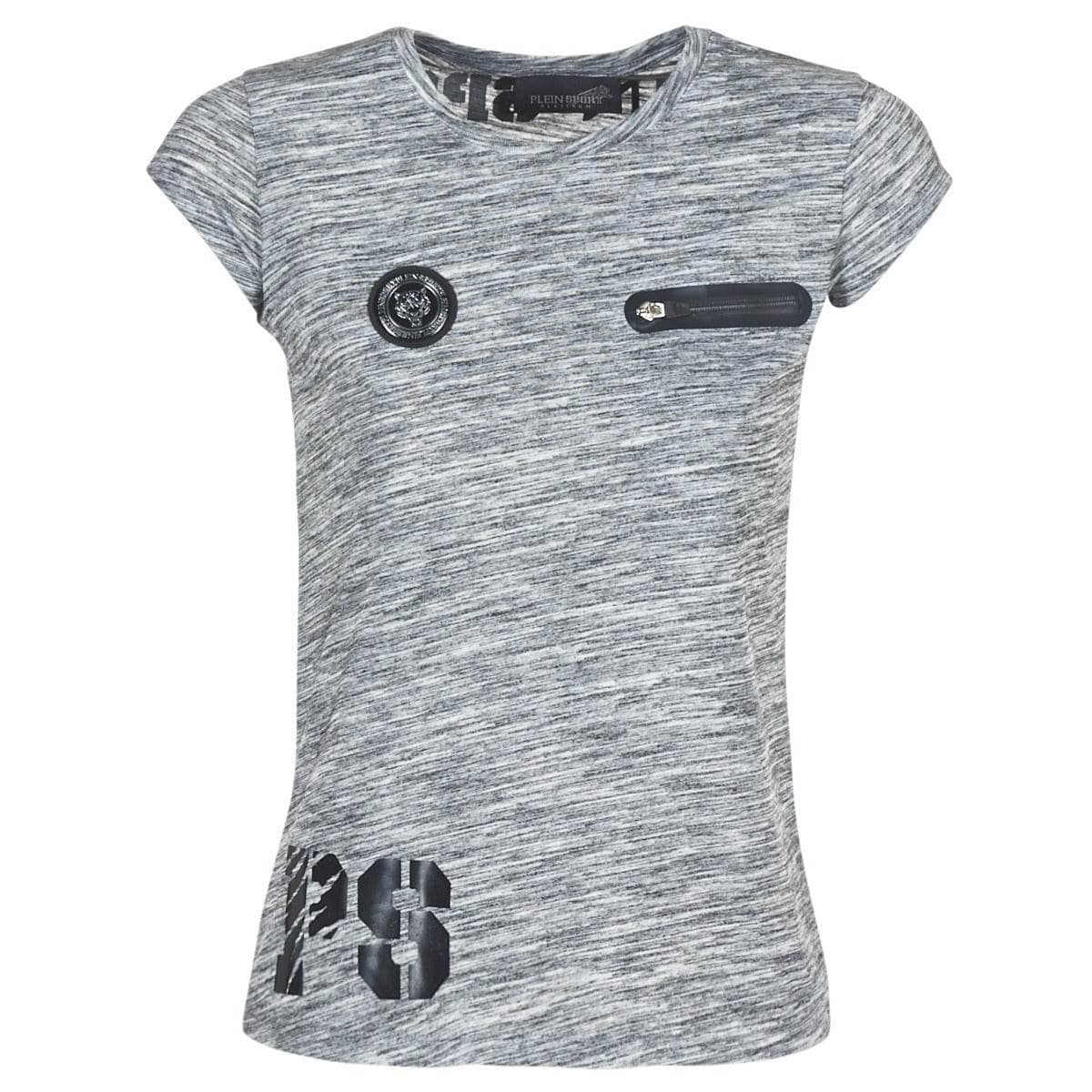 T-shirt Donna Philipp Plein Sport SITTIN OVER HERE Grigio