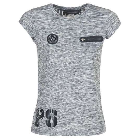 T-shirt Donna Philipp Plein Sport SITTIN OVER HERE Grigio