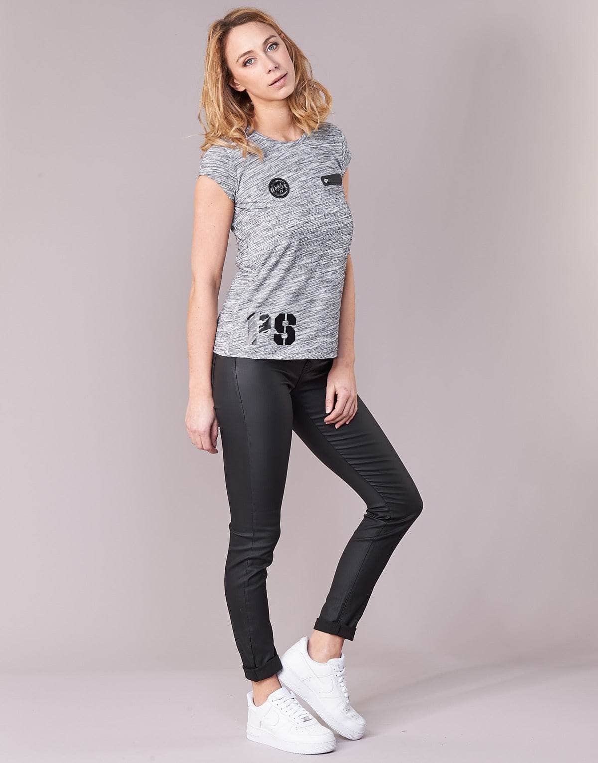 T-shirt Donna Philipp Plein Sport SITTIN OVER HERE Grigio