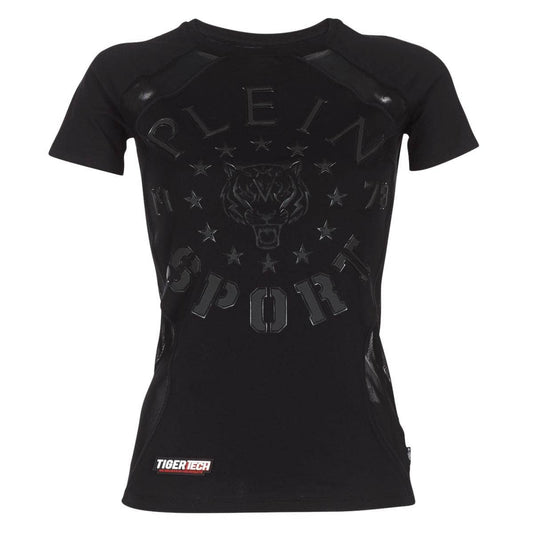 T-shirt Donna Philipp Plein Sport FORMA LINEA Nero