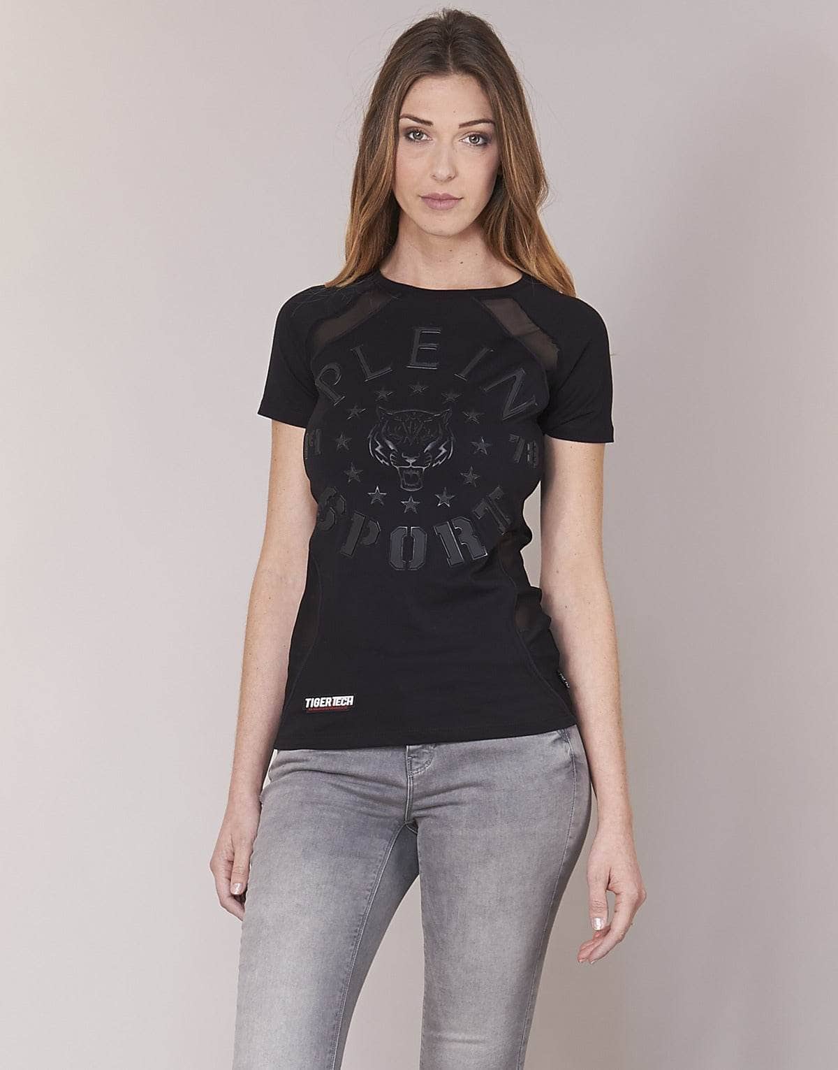 T-shirt Donna Philipp Plein Sport FORMA LINEA Nero