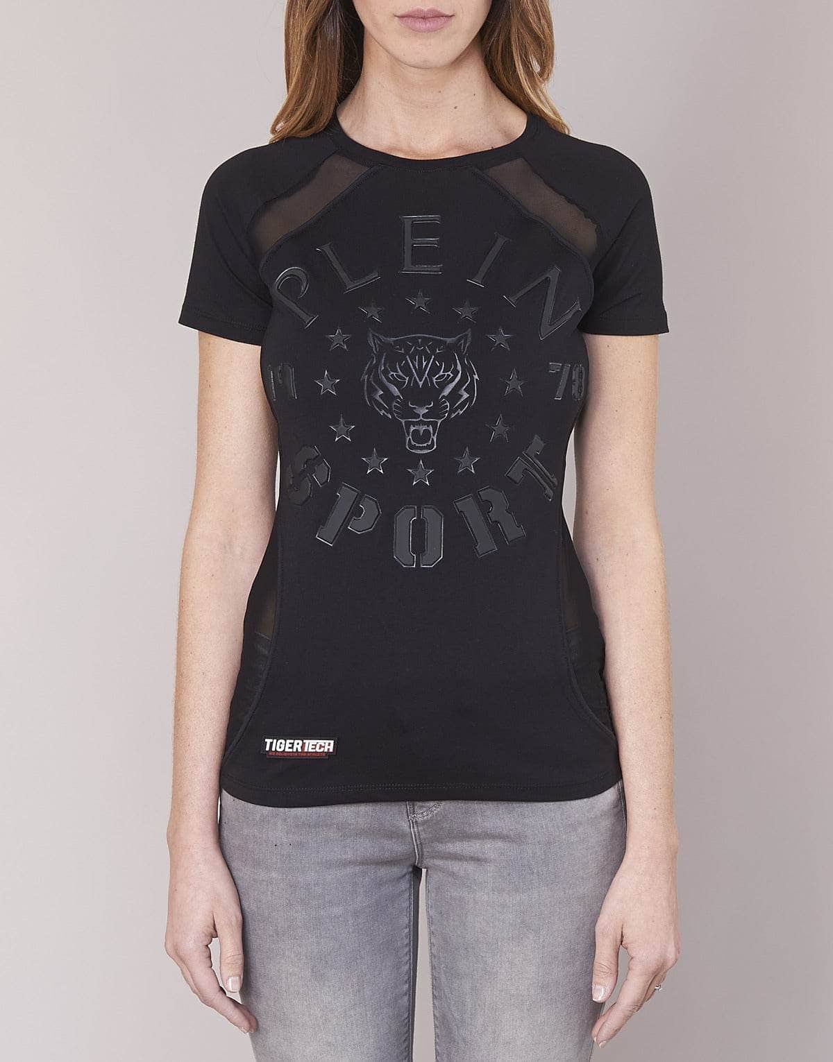 T-shirt Donna Philipp Plein Sport FORMA LINEA Nero