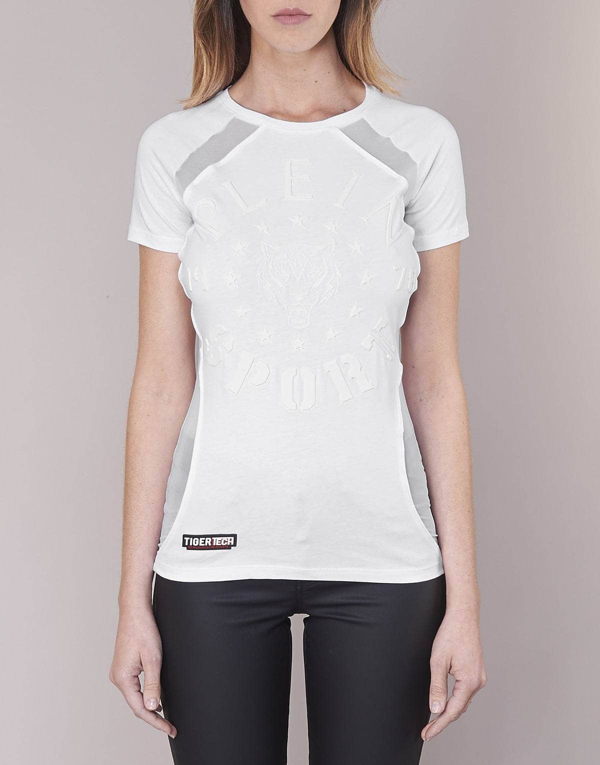 T-shirt Donna Philipp Plein Sport FORMA LINEA Bianco