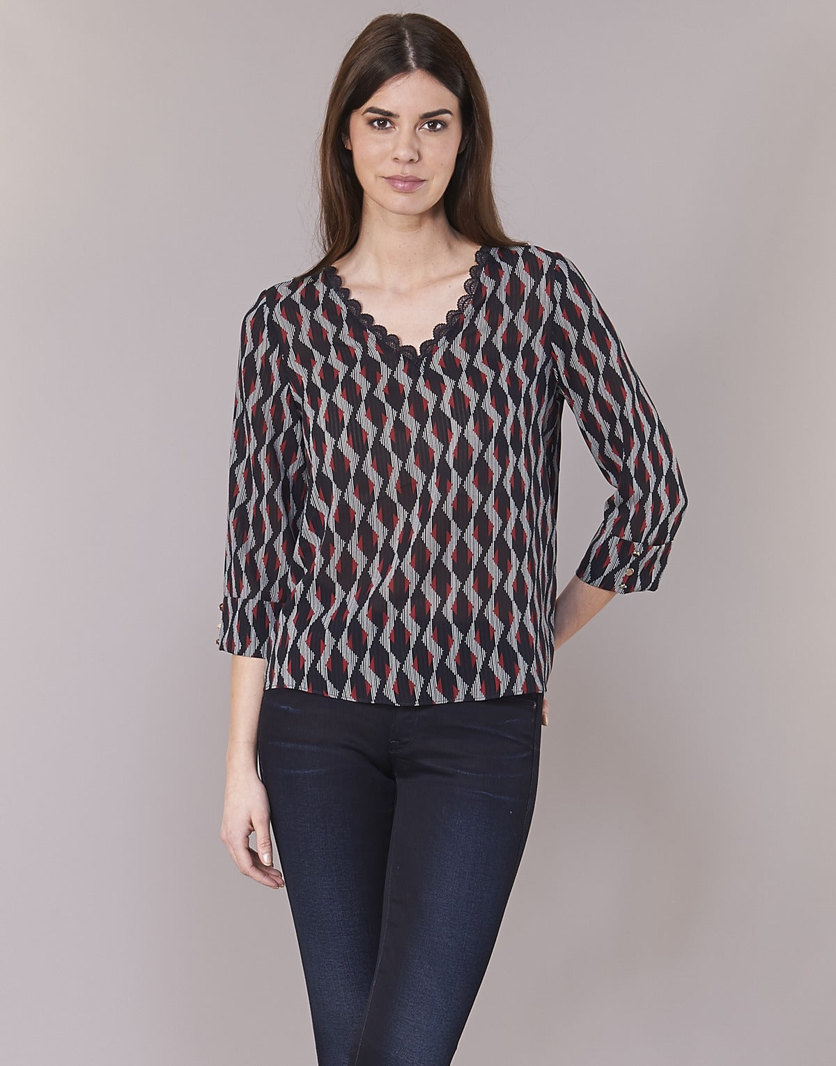 Camicetta Donna Casual Attitude IDENOQO Blu