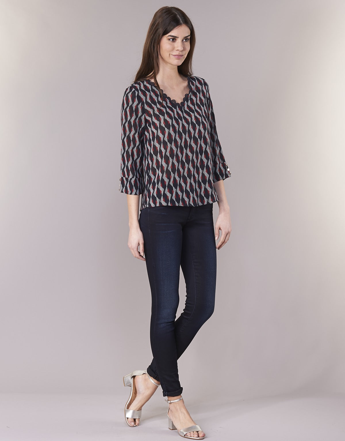 Camicetta Donna Casual Attitude IDENOQO Blu