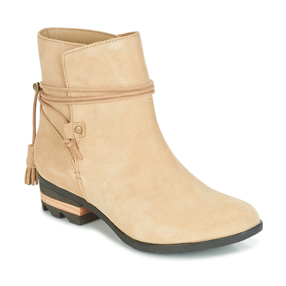 Stivaletti Donna Sorel Farah Short Beige