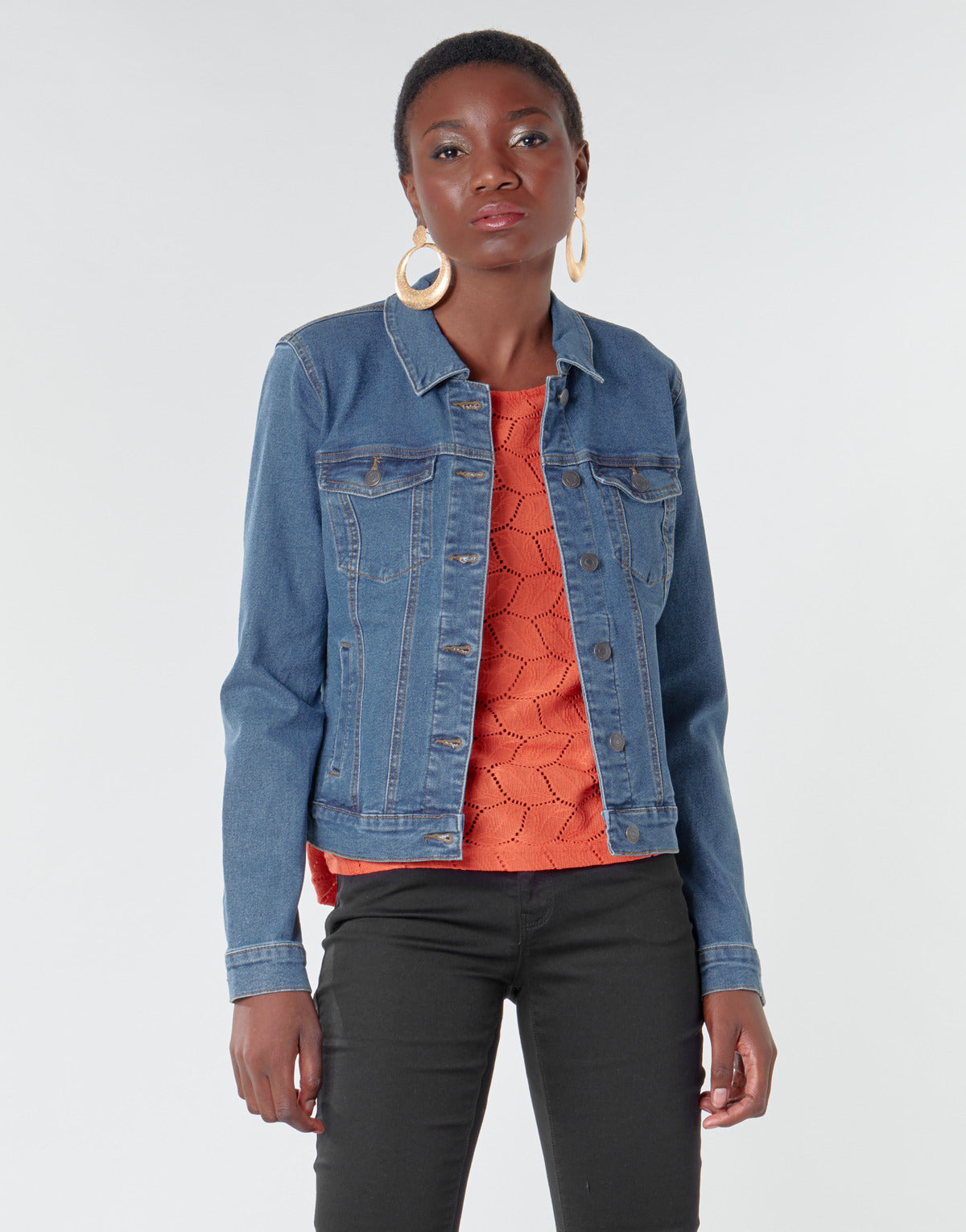 Giacca in jeans Donna Vero Moda VMHOT SOYA Blu