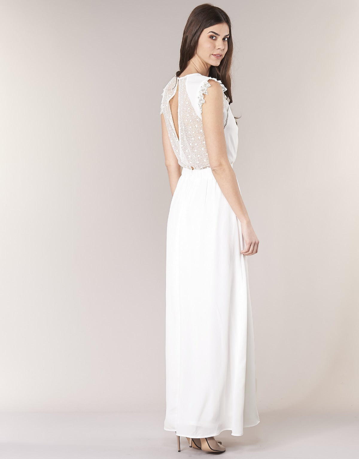 Abito lungo Donna Betty London ILOVEYOU Bianco