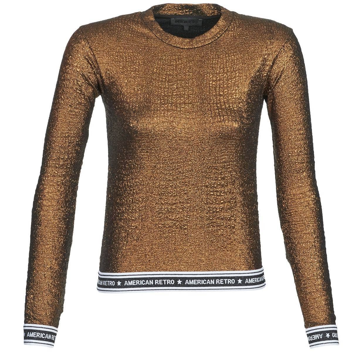 T-shirts a maniche lunghe Donna American Retro ALLAN Oro