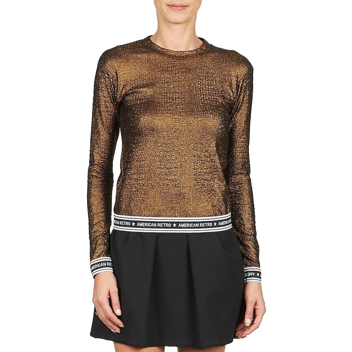 T-shirts a maniche lunghe Donna American Retro ALLAN Oro