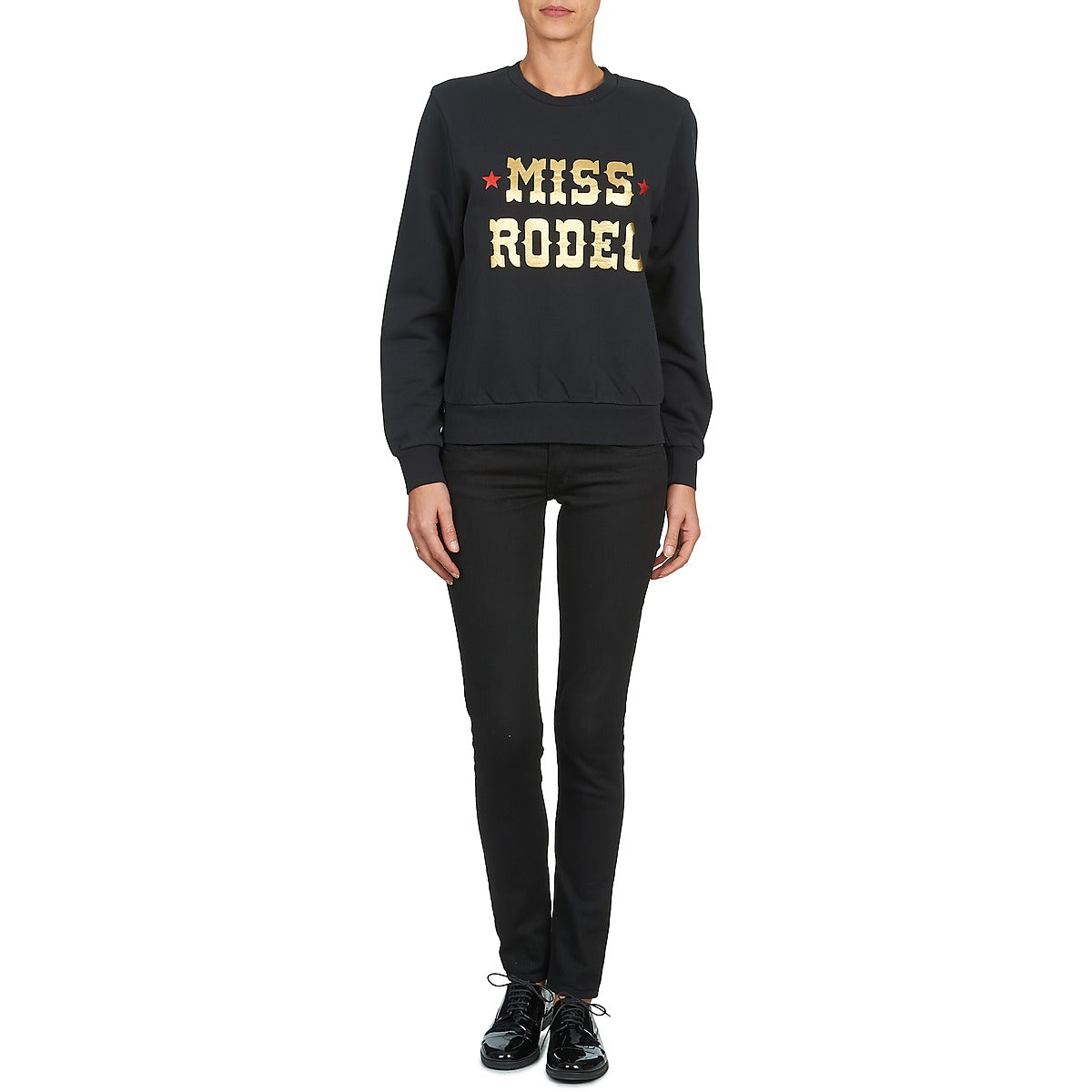 Felpa Donna American Retro MIRKO Nero