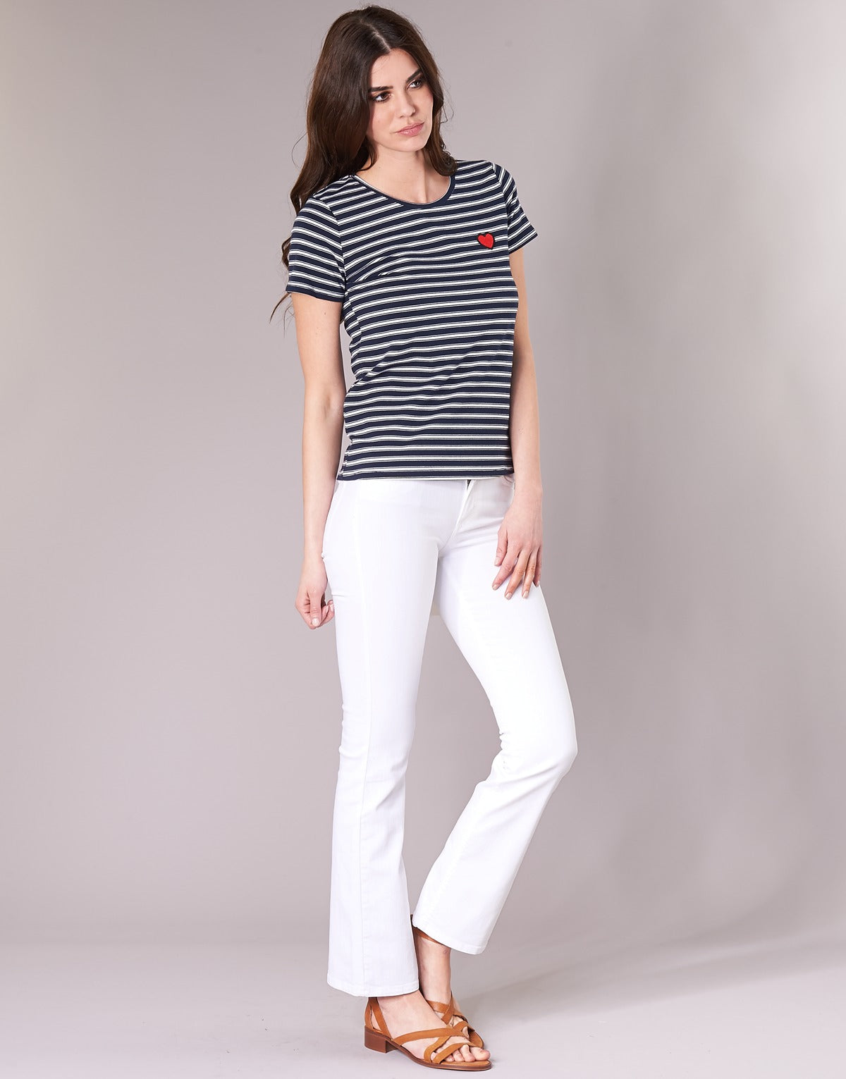 Jeans Bootcut Donna Moony Mood IALOLAO Bianco