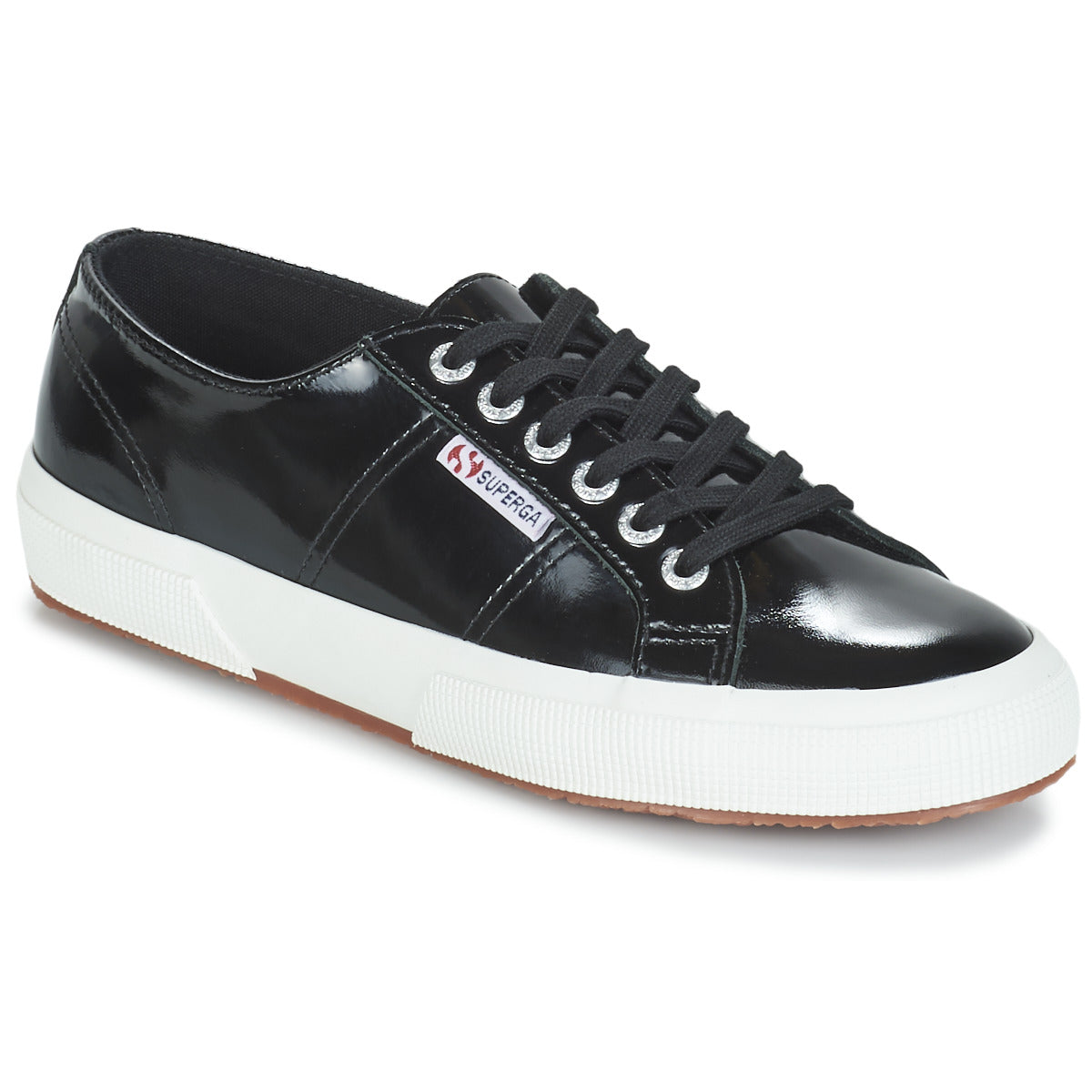 Sneakers basse Donna Superga 2750-LEAPATENTW Nero