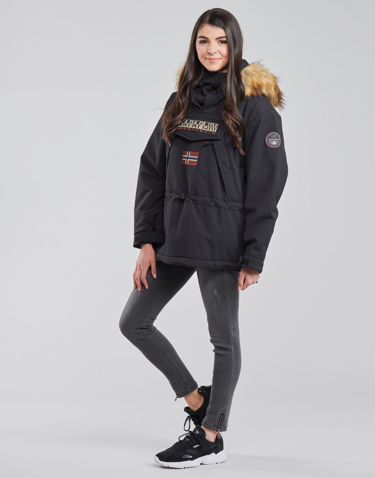 Parka Donna Napapijri SKIDOO Nero