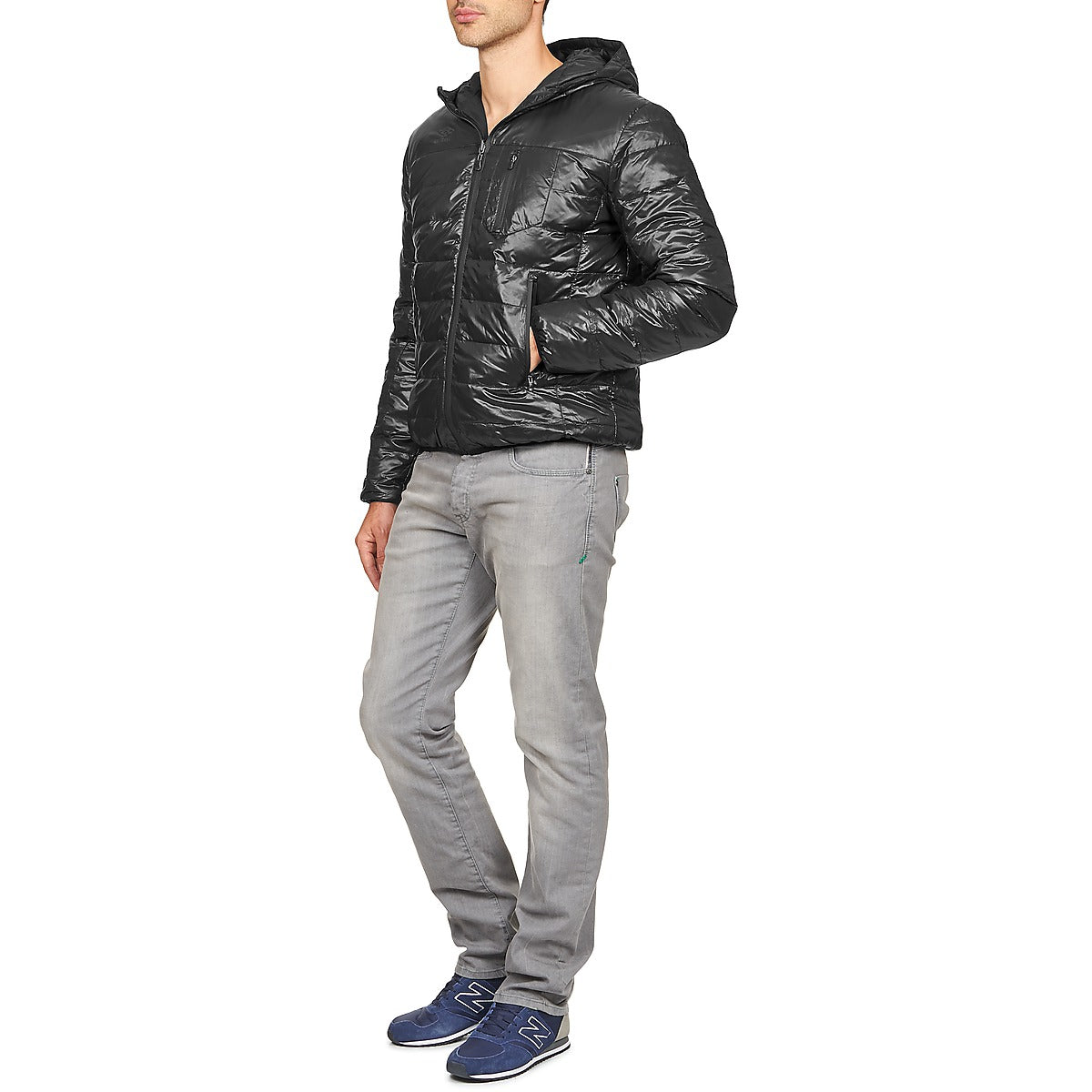 Piumino Uomo Umbro DIAMOND-DOUDOUNE-NOIR-SCHISTE Nero