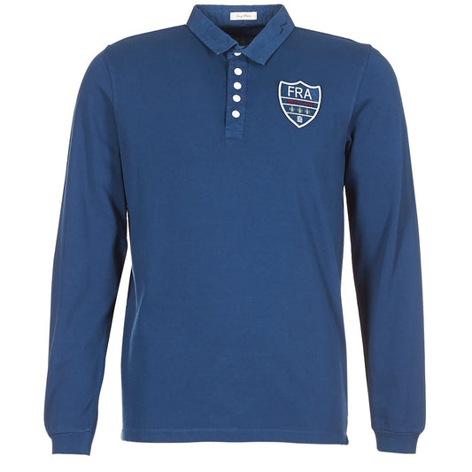 Polo maniche lunghe Uomo Serge Blanco POLO France Blu