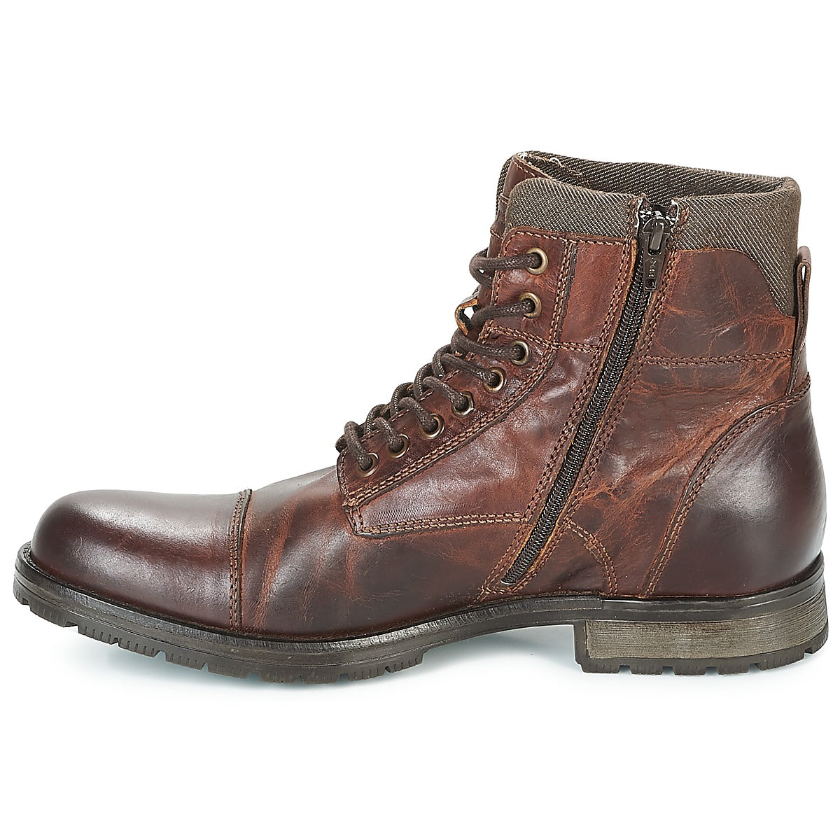 Stivaletti Uomo Jack & Jones ALBANY LEATHER Marrone
