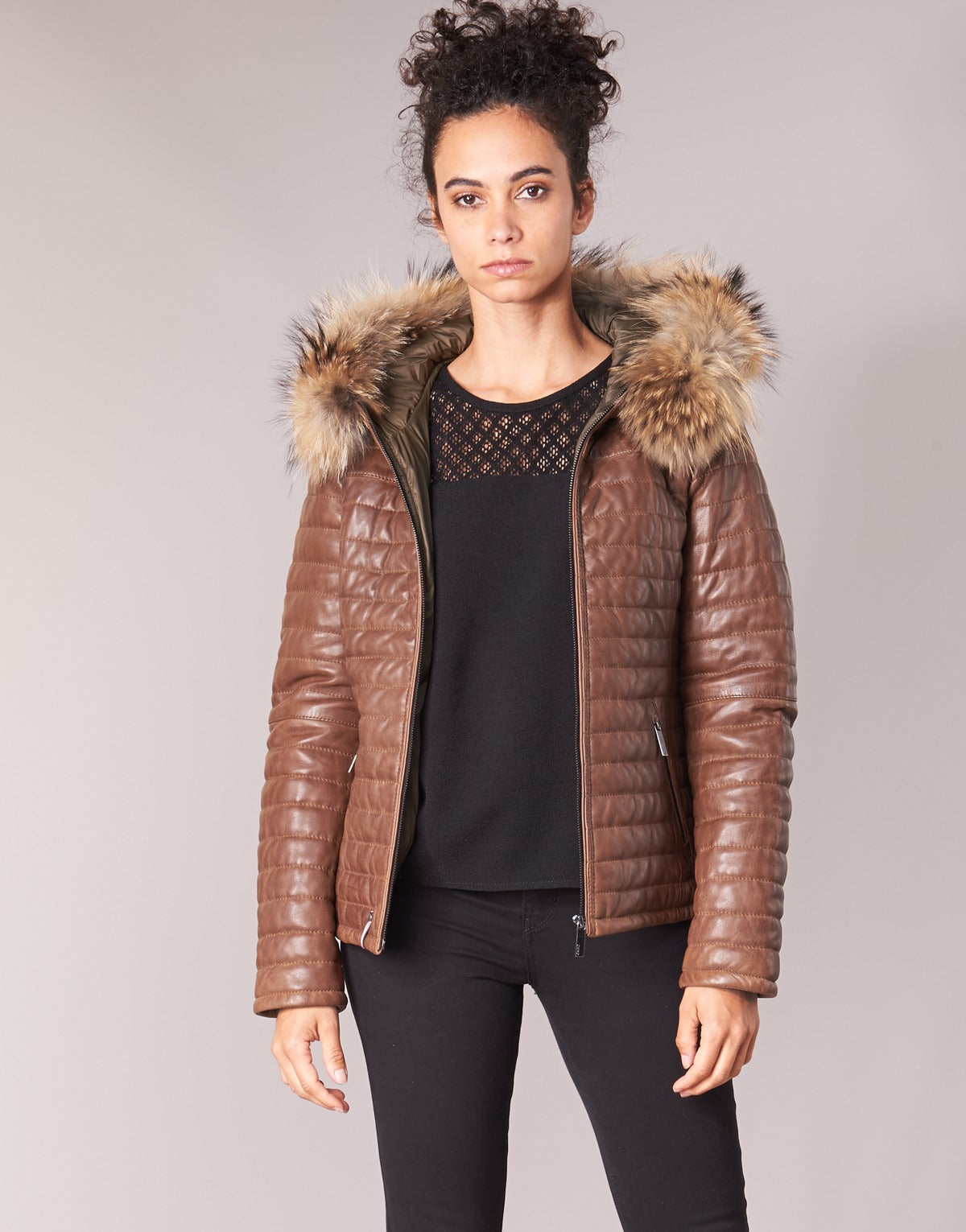 Piumino Donna Oakwood HAPPY Marrone