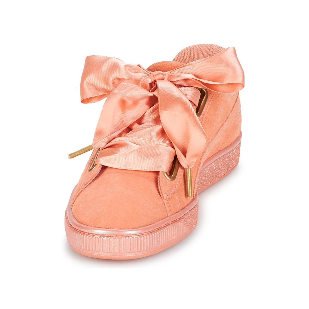 Sneakers basse Donna Puma WN SUEDE HEART SATIN.DUSTY Arancio
