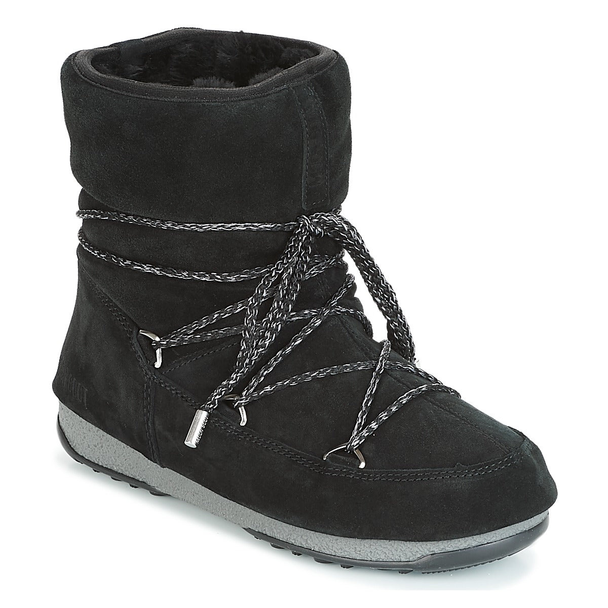 Scarpe da neve Donna Moon Boot LOW SUEDE WP Nero