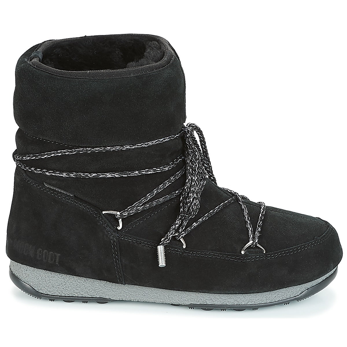Scarpe da neve Donna Moon Boot LOW SUEDE WP Nero