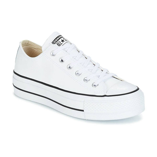 Sneakers basse Donna Converse CHUCK TAYLOR ALL STAR LIFT CLEAN OX LEATHER Bianco