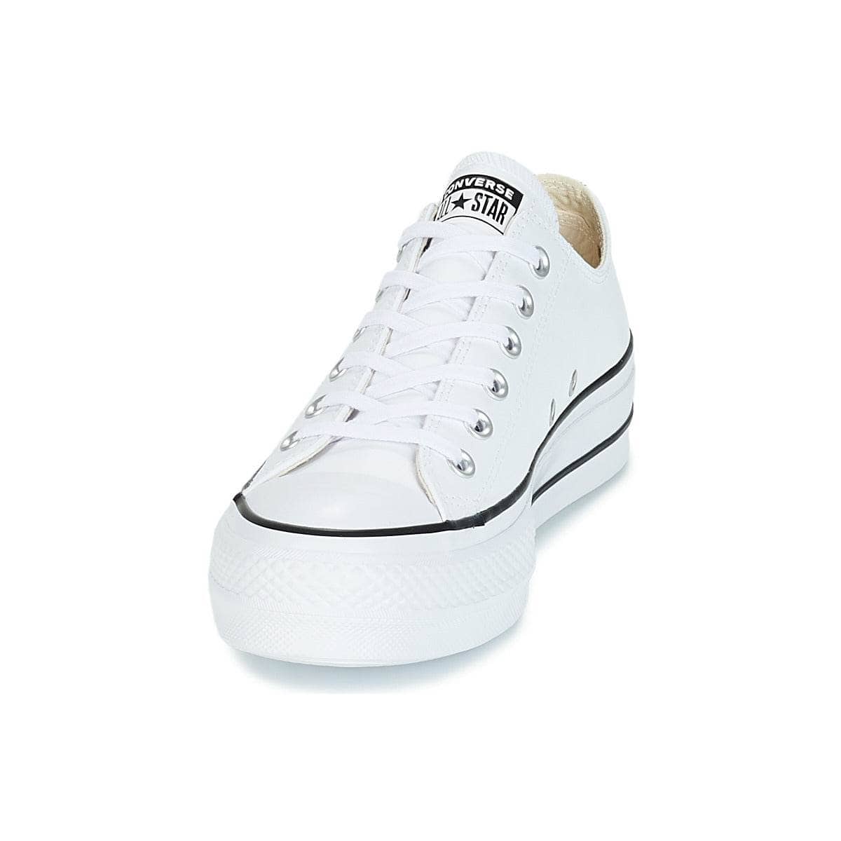 Sneakers basse Donna Converse CHUCK TAYLOR ALL STAR LIFT CLEAN OX LEATHER Bianco