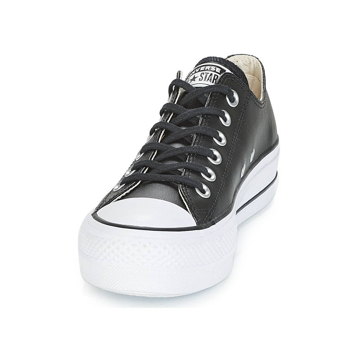 Sneakers basse Donna Converse CHUCK TAYLOR ALL STAR LIFT CLEAN OX LEATHER Nero
