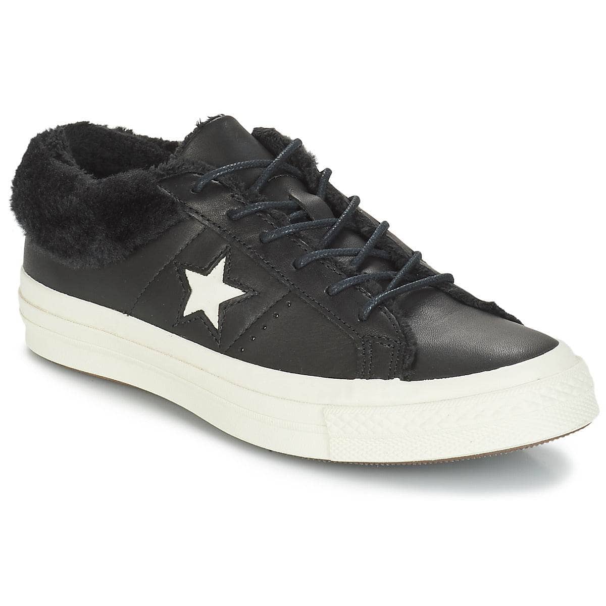 Sneakers basse Donna Converse ONE STAR LEATHER OX Nero