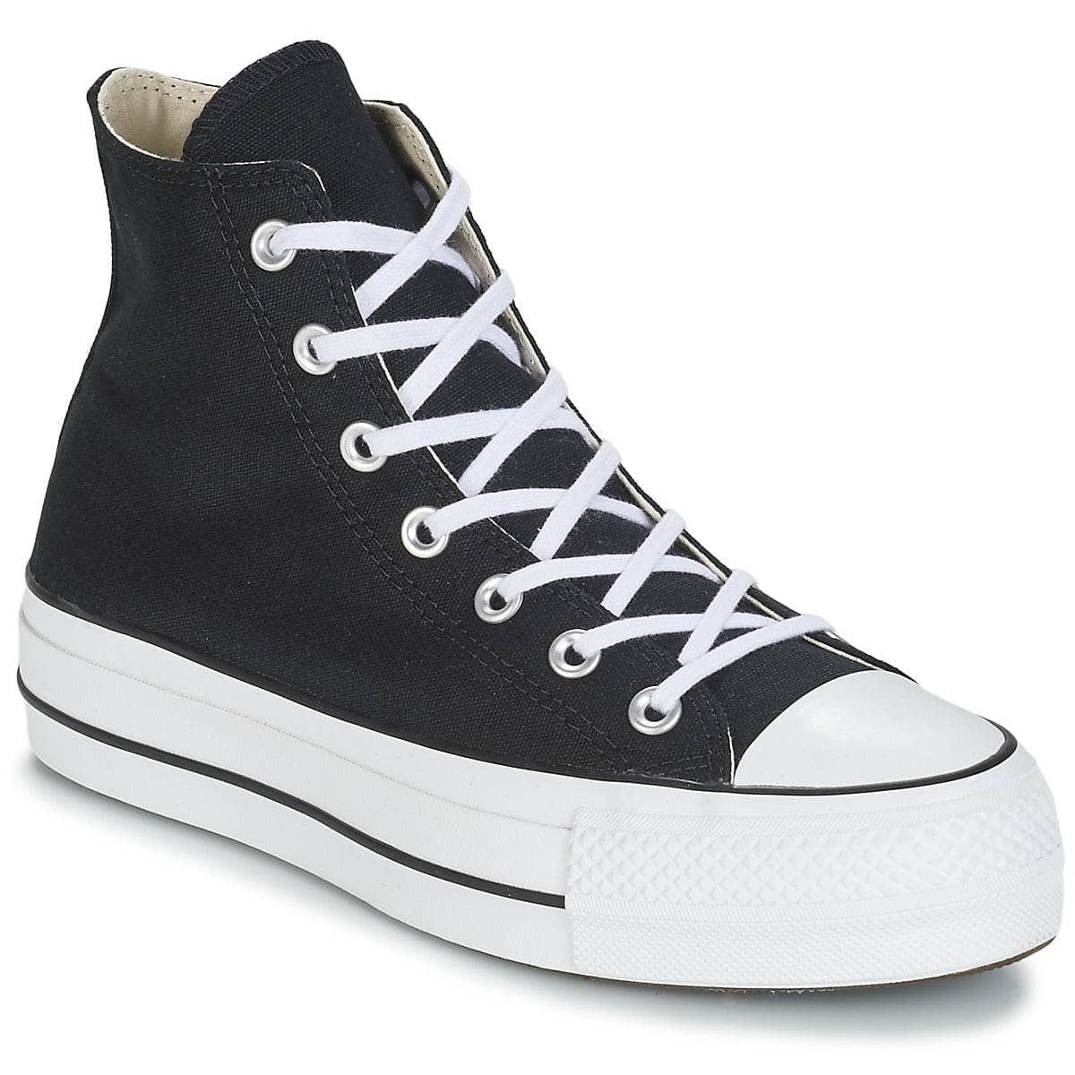 Sneakers alte Donna Converse CHUCK TAYLOR ALL STAR LIFT CANVAS HI Nero