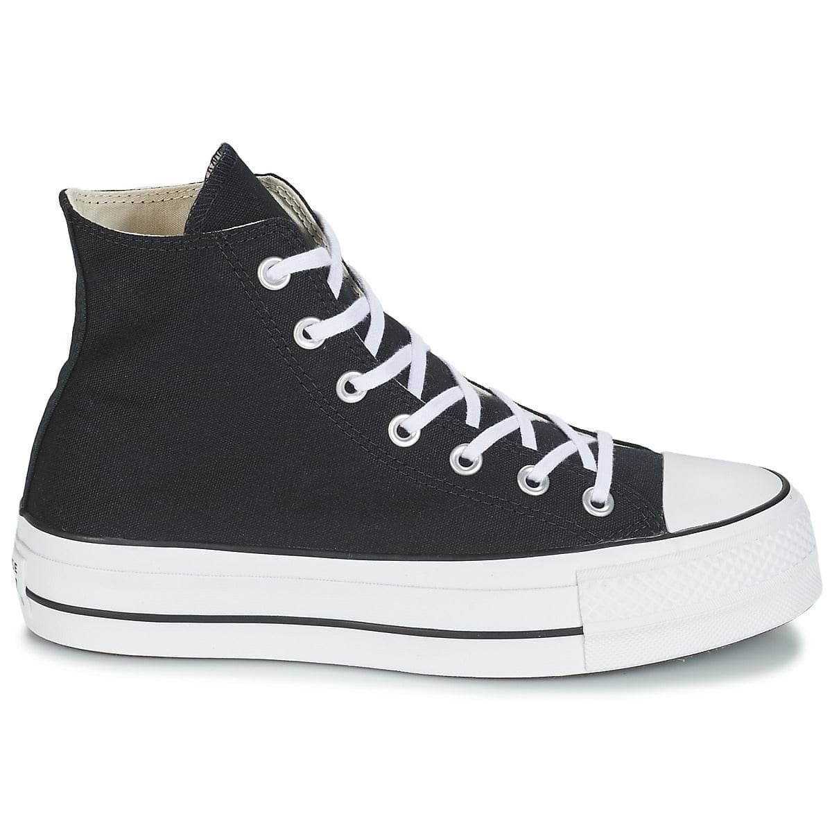 Sneakers alte Donna Converse CHUCK TAYLOR ALL STAR LIFT CANVAS HI Nero