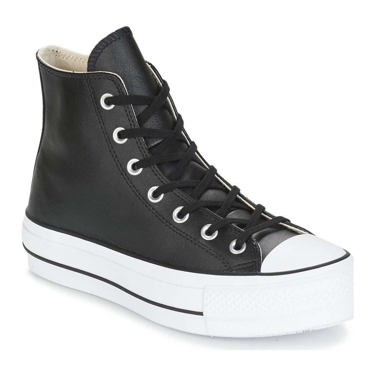 Sneakers alte Donna Converse CHUCK TAYLOR ALL STAR LIFT CLEAN LEATHER HI Nero