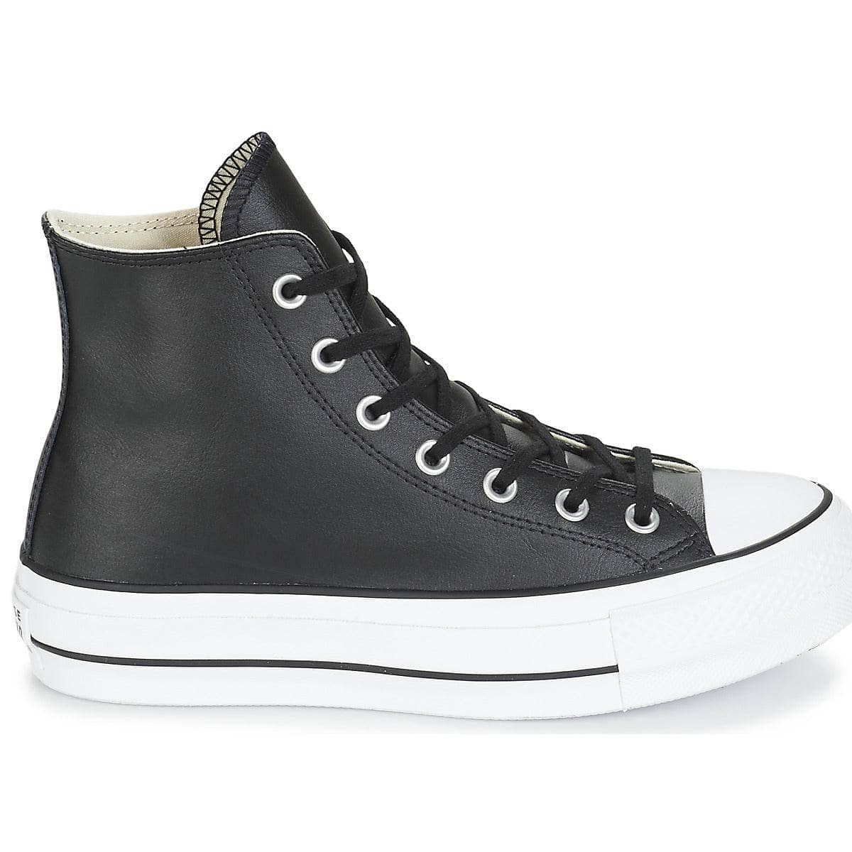 Sneakers alte Donna Converse CHUCK TAYLOR ALL STAR LIFT CLEAN LEATHER HI Nero