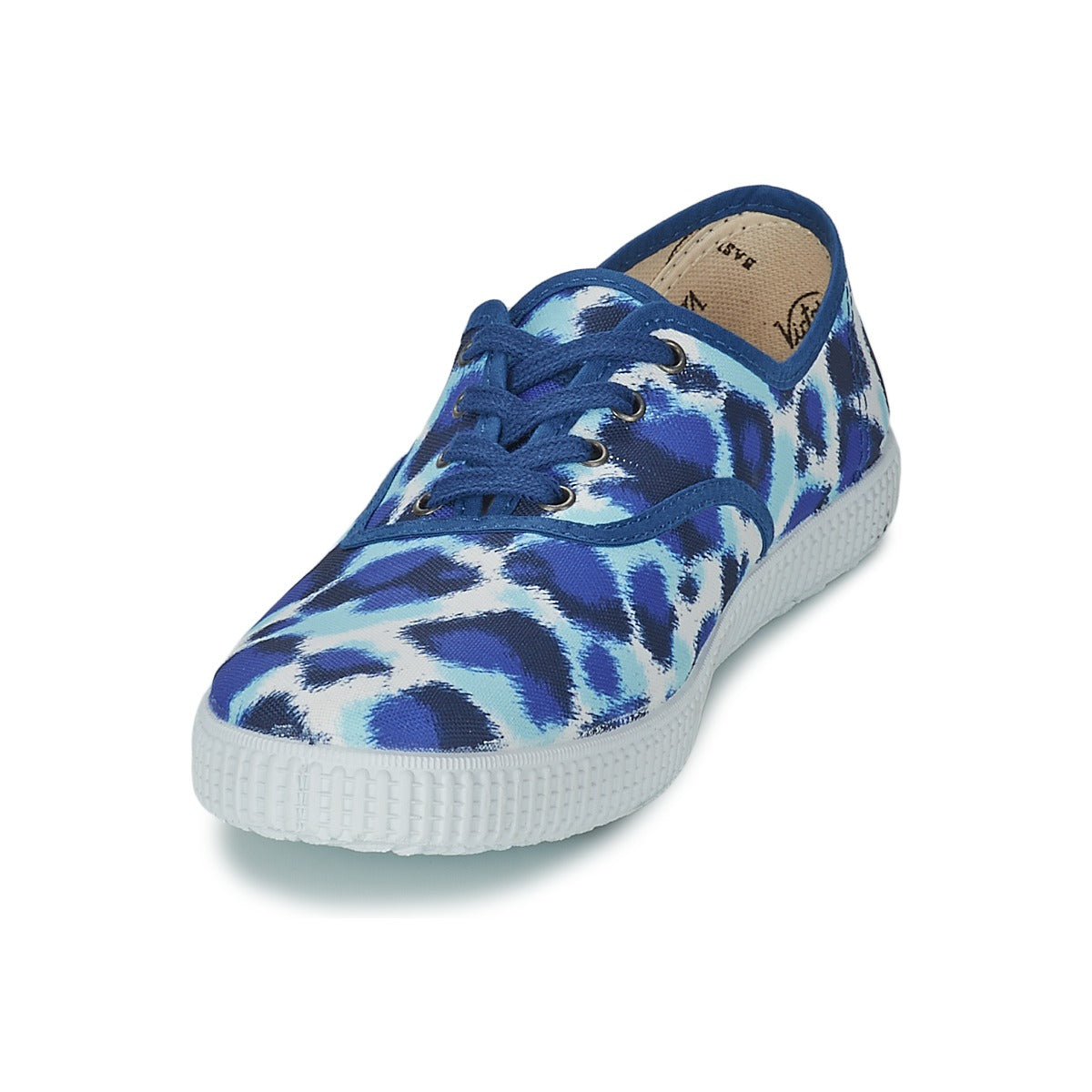 Sneakers basse Donna Victoria INGLESA ESTAMP HUELLA TIGRE Blu