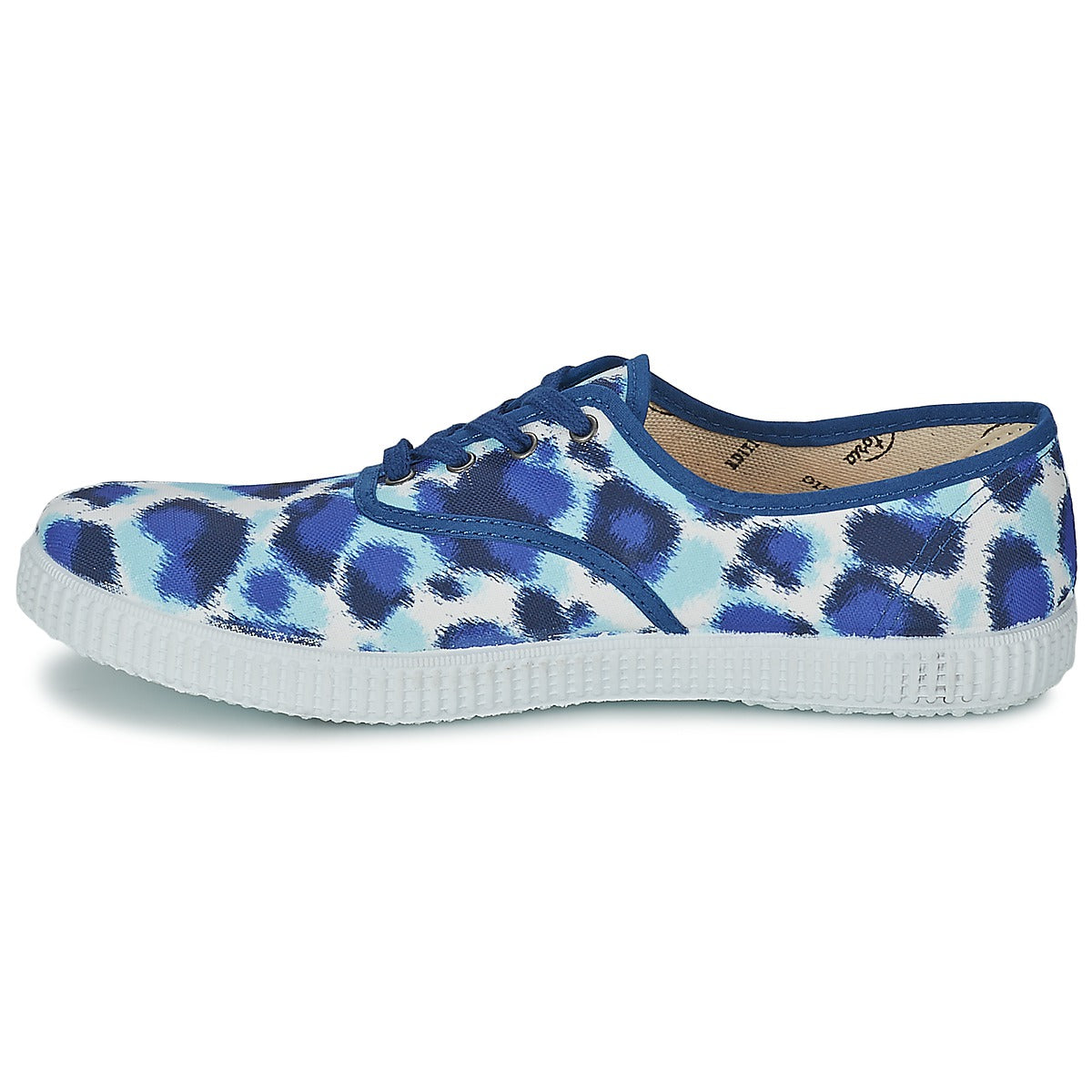 Sneakers basse Donna Victoria INGLESA ESTAMP HUELLA TIGRE Blu