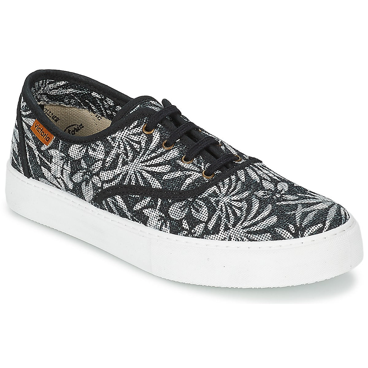 Sneakers basse Donna Victoria INGLES ESTAP HOJAS TROPICAL Nero