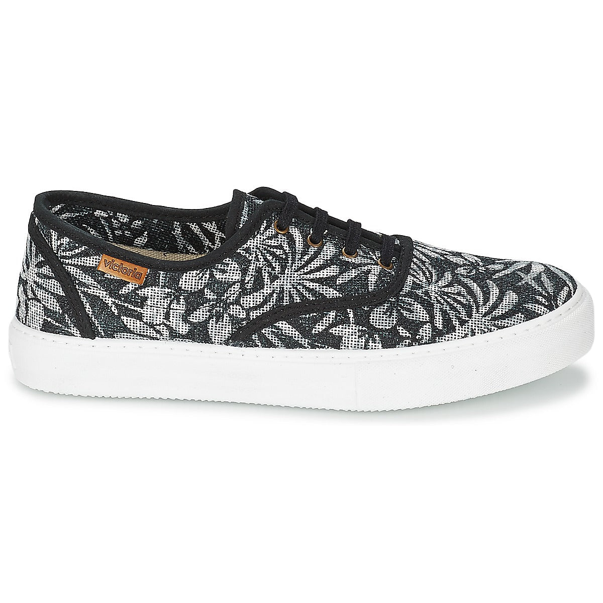 Sneakers basse Donna Victoria INGLES ESTAP HOJAS TROPICAL Nero