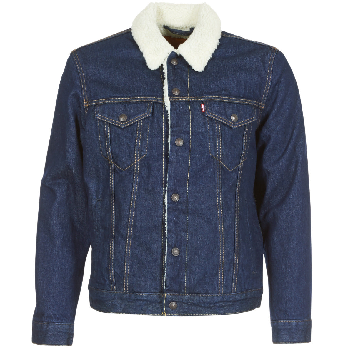 Giacca in jeans Uomo Levis TYPE 3 SHERPA TRUCKER Marine