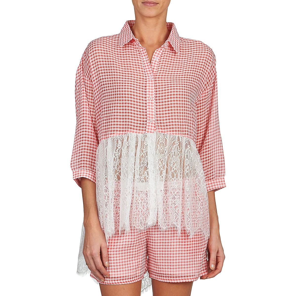 Camicia Donna Brigitte Bardot AMBRE Rosso