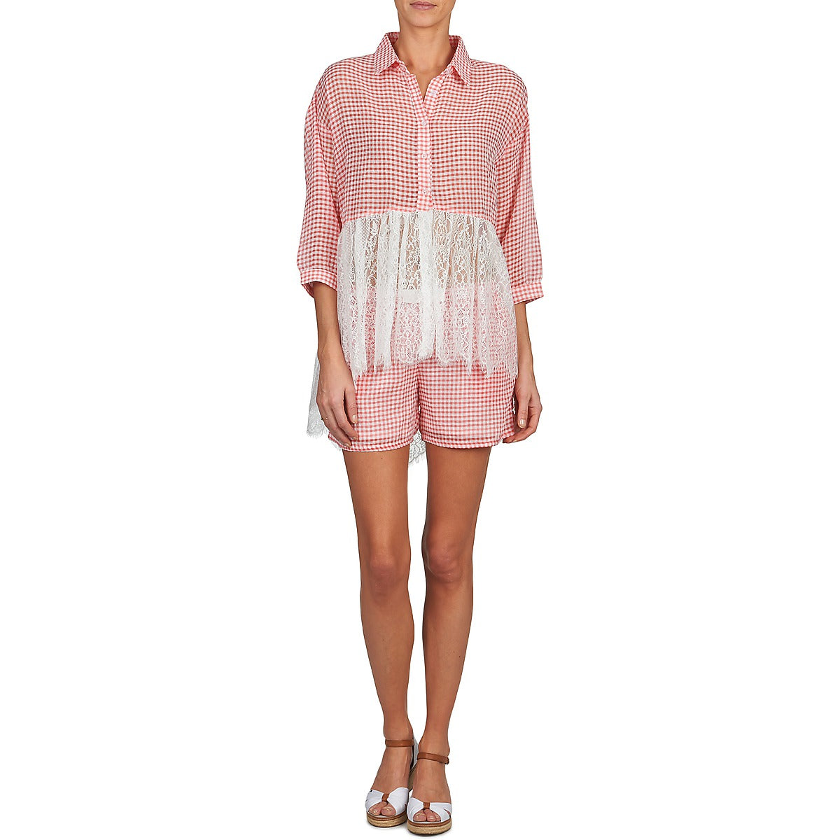 Camicia Donna Brigitte Bardot AMBRE Rosso