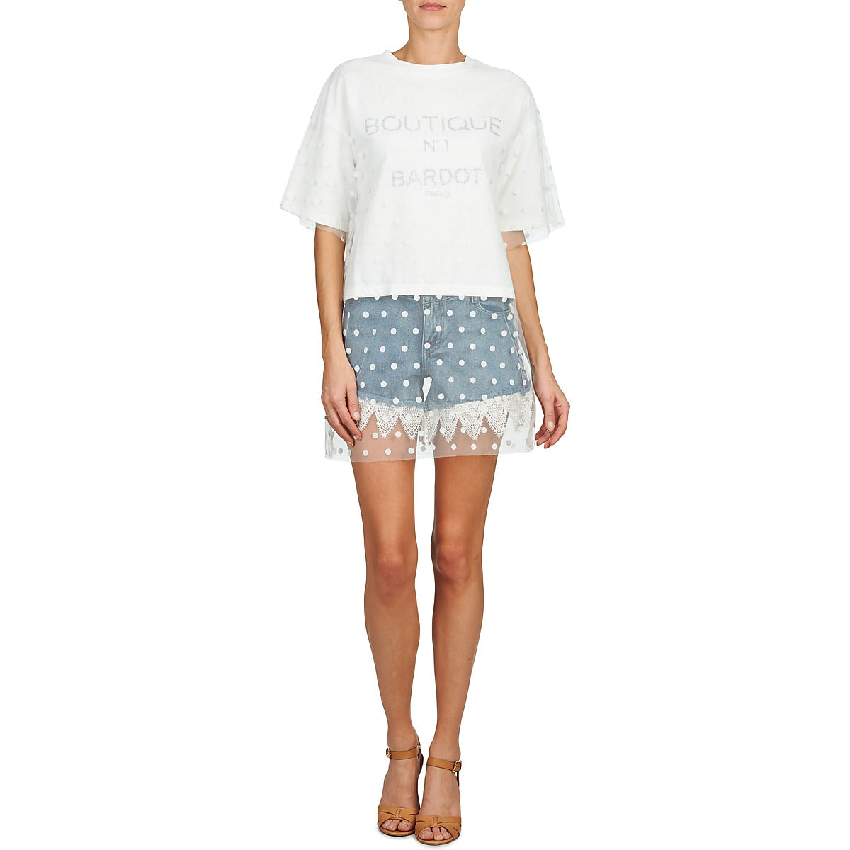 Felpa Donna Brigitte Bardot ANASTASIE Bianco